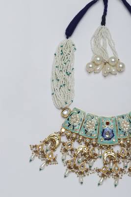 Indigo infusion haar necklace 4