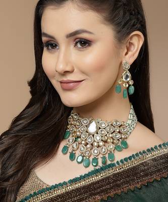 Cucumber necklace with earring jewellery set 1
