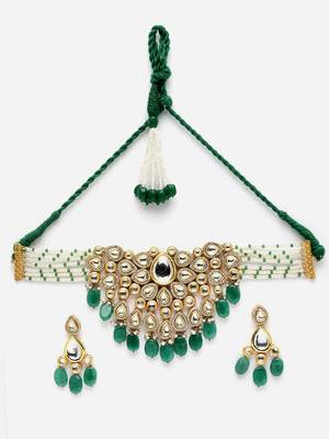Cucumber necklace with earring jewellery set 3