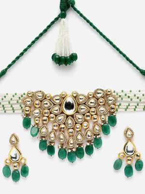 Cucumber necklace with earring jewellery set 4