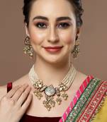 Heather necklace with earring jewellery set