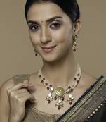 Stormy sparkle  necklace with earring jewellery set