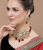 Cherry necklace with earring jewellery set