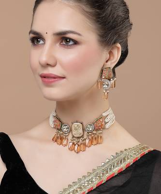 Sunset necklace with earring jewellery set 1