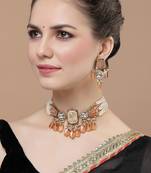 Sunset necklace with earring jewellery set
