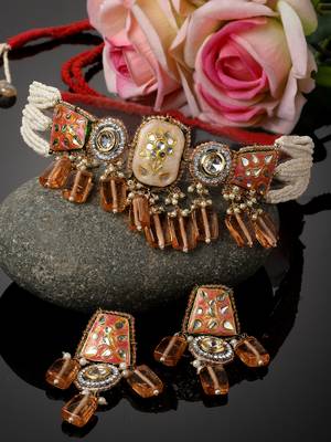 Sunset necklace with earring jewellery set 2