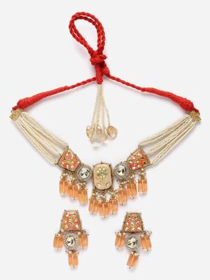 Sunset necklace with earring jewellery set 3