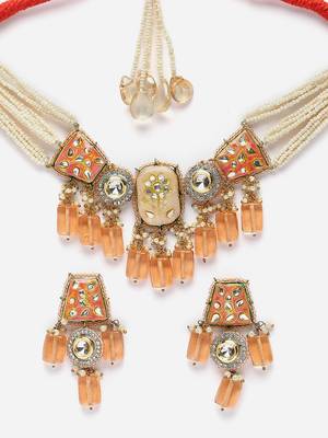 Sunset necklace with earring jewellery set 4