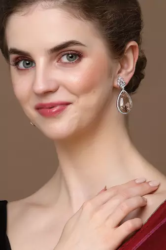 Goldfish drop earring