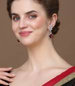 Ruby raqs drop earring