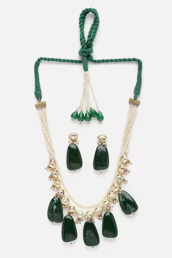 Seagreen necklace with earring jewellery set