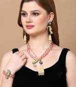 Gul-e-zahra necklace with earring jewellery set