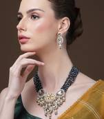 Neela paheli haar with earrings jewellery set