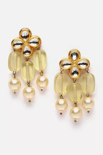 Goldilocks haar with earrings jewellery set