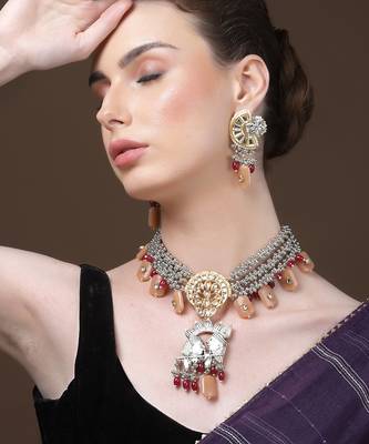 Sunrise haar with earrings jewellery set 1