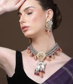 Sunrise haar with earrings jewellery set