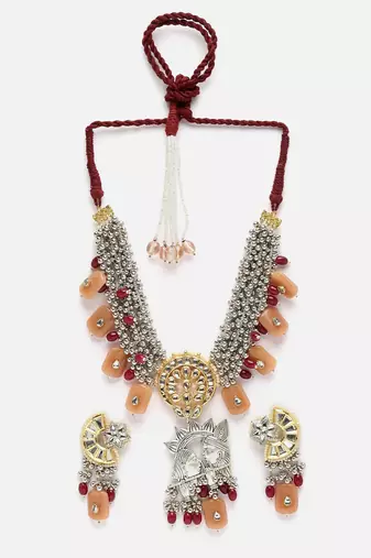 Sunrise haar with earrings jewellery set