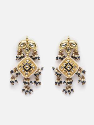 Neela lashkar chokar with earrings jewellery set 4