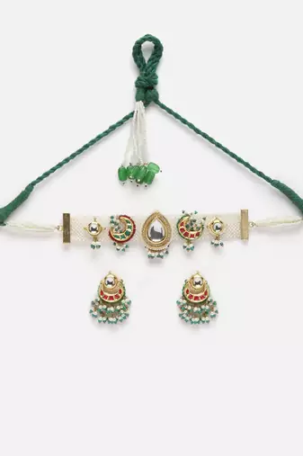 Anar angoor chokar with earrings jewellery set