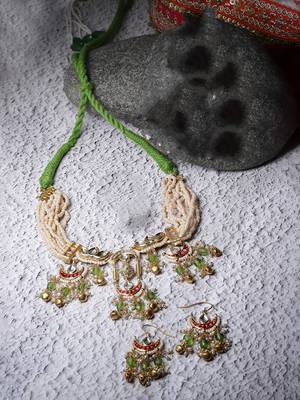 Pear haar with earrings jewellery set 2
