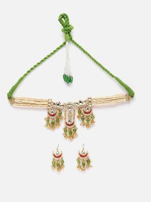 Pear haar with earrings jewellery set 3
