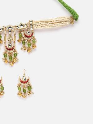 Pear haar with earrings jewellery set 4