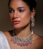 Gul-e-bahar necklace with earring jewellery set
