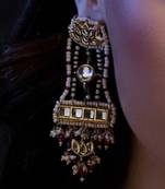 Aab-e-gulabi drop earring