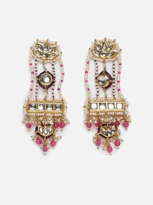 Aab-e-gulabi drop earring 3