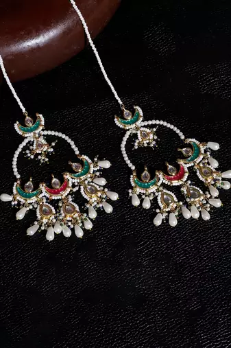 Shafaq-e-laal drop earring