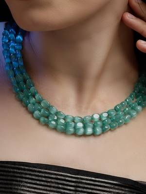 Sabz kahkashan layered necklace 1
