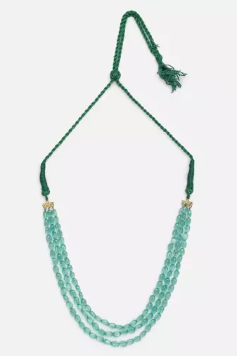 Sabz kahkashan layered necklace