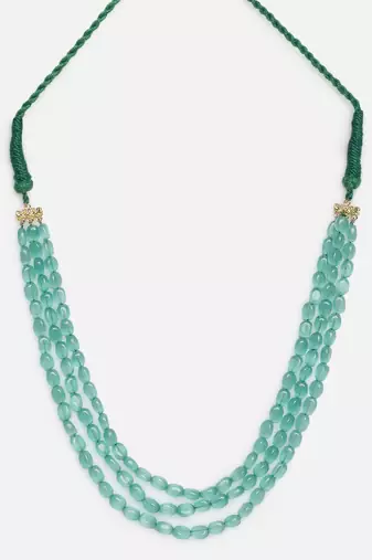 Sabz kahkashan layered necklace