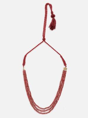 Nazakat-e-surkh layered necklace 3