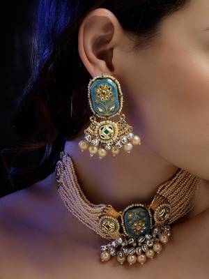 Asmani grace chokar with earrings 1