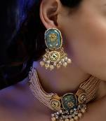 Asmani grace chokar with earrings