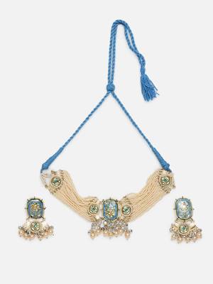 Asmani grace chokar with earrings 3