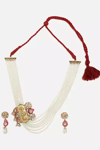 Rooh-e-shaam haar with earrings