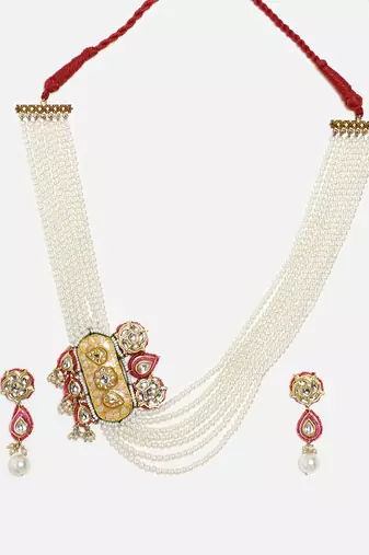 Rooh-e-shaam haar with earrings