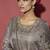Silver embroidered tissue sharara set