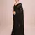 Embellished black color  bollywood georgette saree with unstiched blouse