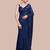 Embellished blue color  bollywood georgette saree with unstiched blouse