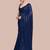 Embellished blue color  bollywood georgette saree with unstiched blouse