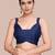 Embellished blue color  bollywood georgette saree with unstiched blouse