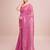 Embellished pink color  bollywood georgette saree with unstiched blouse