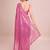 Embellished pink color  bollywood georgette saree with unstiched blouse