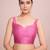 Embellished pink color  bollywood georgette saree with unstiched blouse