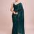 Embellished green color  bollywood georgette saree with unstiched blouse