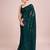 Embellished green color  bollywood georgette saree with unstiched blouse