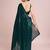 Embellished green color  bollywood georgette saree with unstiched blouse